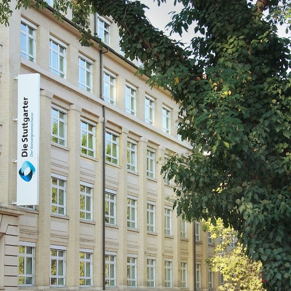 Corporate headquarters of Die Stuttgarter - The pension insurer relies on the BSI Customer Suite from BSI Software for a modern customer experience.
